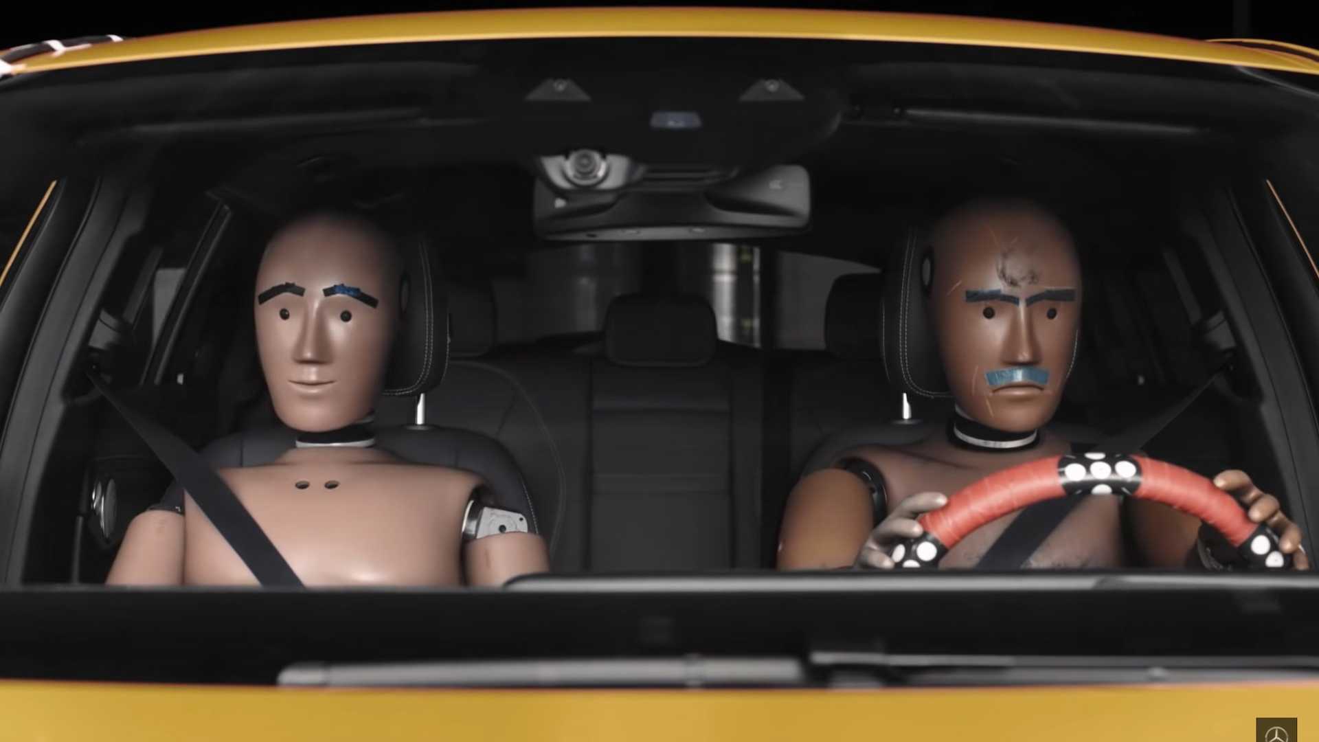 Mercedes crash dummies personified with Xsens motion capture and BEPIC