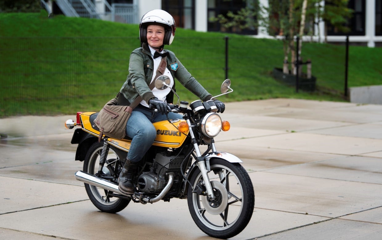 Riding vintage motorbikes for a good cause